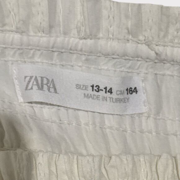 ZARA White Pleated Skort – Size 13-14 (Girls, Never Worn) - Picture 3 of 4